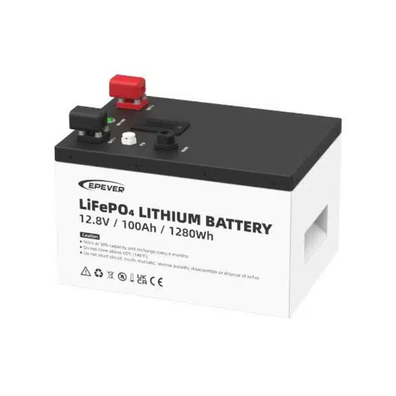 Obrazek produktu Akumulator Epever LiFePO4 12.8V 100Ah IP65 (SKU: 3951) - importowany z CSV (SunTrack)