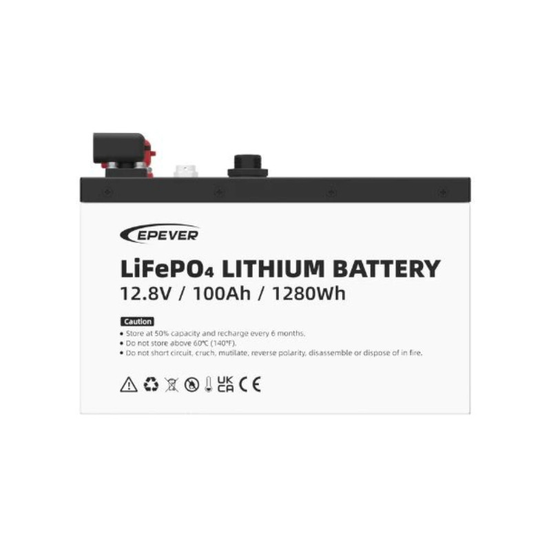 Obrazek produktu Akumulator Epever LiFePO4 12.8V 100Ah IP65 (SKU: 3951) - importowany z CSV (SunTrack)