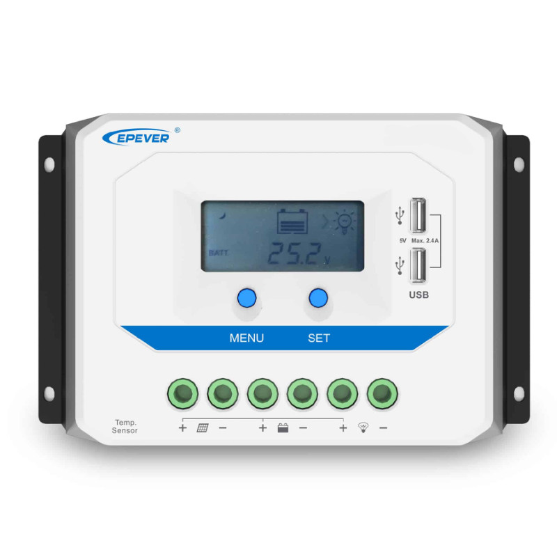 Obrazek produktu Regulator Ładowania EPEVER PWM VS1024AU 10A (SKU: 3970) - importowany z CSV (SunTrack)