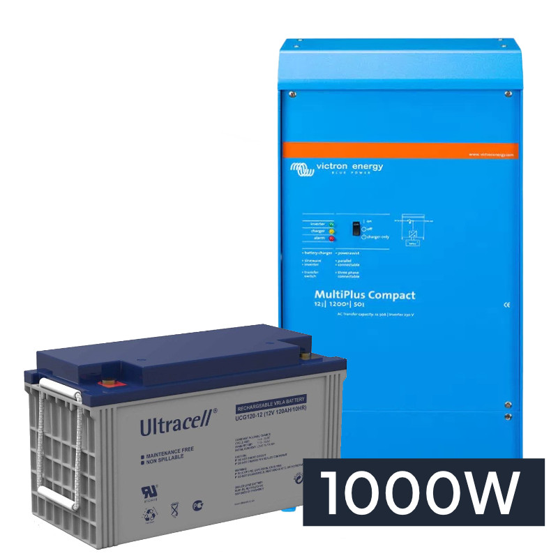 Obrazek produktu Zestaw zasilania awaryjnego do serwerowni / UPS 1000W (SKU: 3942) - importowany z CSV (SunTrack)